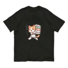 happyhoneyshoppeのにゃんこ介護士 オーガニックコットンTシャツ