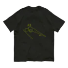 Torazoのcuber~ drawing Torazo - yellow- オーガニックコットンTシャツ