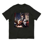 ミネラル太郎のギター少女　リオ Organic Cotton T-Shirt