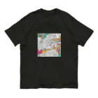 ANTARESのサイケデリックアート オーガニックコットンTシャツ