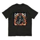 ロック堂のスカルスター Organic Cotton T-Shirt