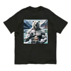 george-weblogの白クマッチョ Organic Cotton T-Shirt