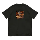 kaitaku1215の幻想部屋　暖炉 オーガニックコットンTシャツ