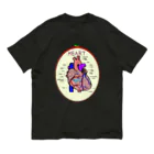 カズヨシ太郎のお店　Kazuyoshi Taro's shopの心臓　HEART オーガニックコットンTシャツ