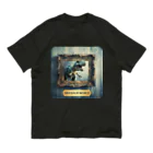 MistyStarkの飛び出す恐竜　－　dinosaur that pops out　－ Organic Cotton T-Shirt