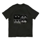 のゑる商店のカセットテープ モノクロ Organic Cotton T-Shirt