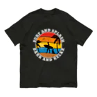 chataro123のSurf and Splash, Bark and Relax Organic Cotton T-Shirt