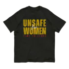 chataro123のUnsafe for Women: Time to Leave Organic Cotton T-Shirt