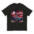 chinita_kakarのミミズクシリーズ４ オーガニックコットンTシャツ