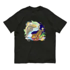 檸檬飴のクレステッドゲッコーの陰陽魚 Organic Cotton T-Shirt