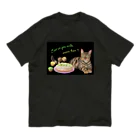 Ａｔｅｌｉｅｒ　Ｈｅｕｒｅｕｘのにゃんことキウイのレアチーズケーキ オーガニックコットンTシャツ