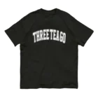 THREE TEA GO｜三茶散歩のCOLLEGE オーガニックコットンTシャツ