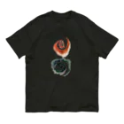 WAMI ARTの天地(ヲシテ文字の『アワ』) オーガニックコットンTシャツ