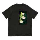 LalaHangeulの紫陽花　ヴィンテージ オーガニックコットンTシャツ