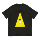 Panda factoryのUFOに連れていかれるハチワレ猫 Organic Cotton T-Shirt