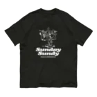 SUNDAYS GRAPHICSのSUNDAY SUNDY No.2 (白ロゴ) オーガニックコットンTシャツ