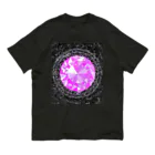 R☆worldのピンク宝石 オーガニックコットンTシャツ