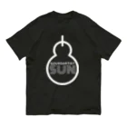 gourdartist.sunのひょうたん白文字版 オーガニックコットンTシャツ