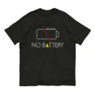 StudioチャカののNO BATTERY Organic Cotton T-Shirt