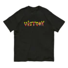 のぐちさきのVICTORY（赤) オーガニックコットンTシャツ