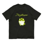 どるちぇ＊うさぎの《ネオンシリーズ》＊I love yellow green*みけ＊ オーガニックコットンTシャツ