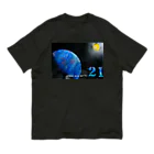 小さな宇宙工房おっちーの【NO. 21 cell  healing〜original spray art〜】 オーガニックコットンTシャツ