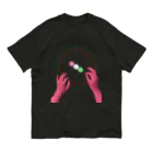 タネとモクの団子を振る指揮者（三色）  Organic Cotton T-Shirt