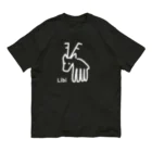 LibiのLibi(しか)白文字 Organic Cotton T-Shirt