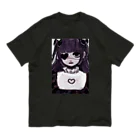 nahunahuの黒兎2 Organic Cotton T-Shirt