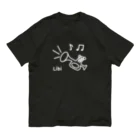 LibiのLibi(らっぱ)白文字 オーガニックコットンTシャツ