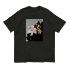 ﾄﾙｺﾞﾚのユリの花コラージュ Organic Cotton T-Shirt