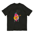 nino-artworkのハルとソラ　Halu & Sola　ギターと一緒に♪ オーガニックコットンTシャツ