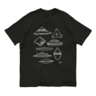 ミミコンブのUFOだ！（改）ホワイト オーガニックコットンTシャツ