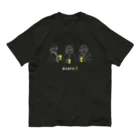 ビールとアート TM-3 Designの偉人 × BEER（三人の音楽家）白線画 Organic Cotton T-Shirt