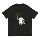 おばけ商店のおばけTシャツ＜ネギを信仰する猫又＞ Organic Cotton T-Shirt