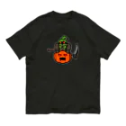 ナチュラルサトシのめへのスケアクロウとジャック・オー・ランタン Organic Cotton T-Shirt