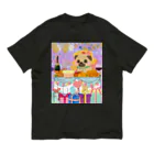 IzumiracleのDog in a wig at a feast! オーガニックコットンTシャツ