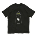 soratoのUFOにつれてかれるうさぎ オーガニックコットンTシャツ