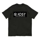 IOST_Supporter_CharityのIOST ロゴ+  オーガニックコットンTシャツ