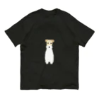 ゆいたっく／犬イラストのワイヤーフォックステリア オーガニックコットンTシャツ