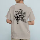 Tribal 70 Designのトライバル【花】 オーガニックコットンTシャツ