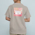 ミズノ リエ　グッズのミズノリエ「あごのせ寝」 オーガニックコットンTシャツ