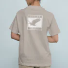 しまのなかまfromIRIOMOTEのとびだします（白）バックプリント Organic Cotton T-Shirt