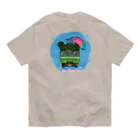 Train Kids! SOUVENIR SHOPのカエル電車「 雨♪」 オーガニックコットンTシャツ