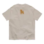 キャンプグッズ【tゑnt by leaf】の幼児体系マメシバ子犬シルエット Organic Cotton T-Shirt