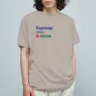 olivemime goods shopの"exprimer avec le corps" Organic Cotton T-Shirt