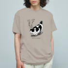 roly_poly_illustrationの【地域猫うし子】にゃんてこたあ、にゃあよ Organic Cotton T-Shirt