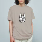 キヨのモノのダラダラしてるネコサン オーガニックコットンTシャツ