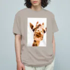 kamakiri3のGiraffe オーガニックコットンTシャツ