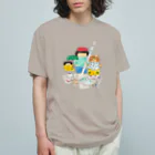 Umi Amaoto のねことまめズ Organic Cotton T-Shirt